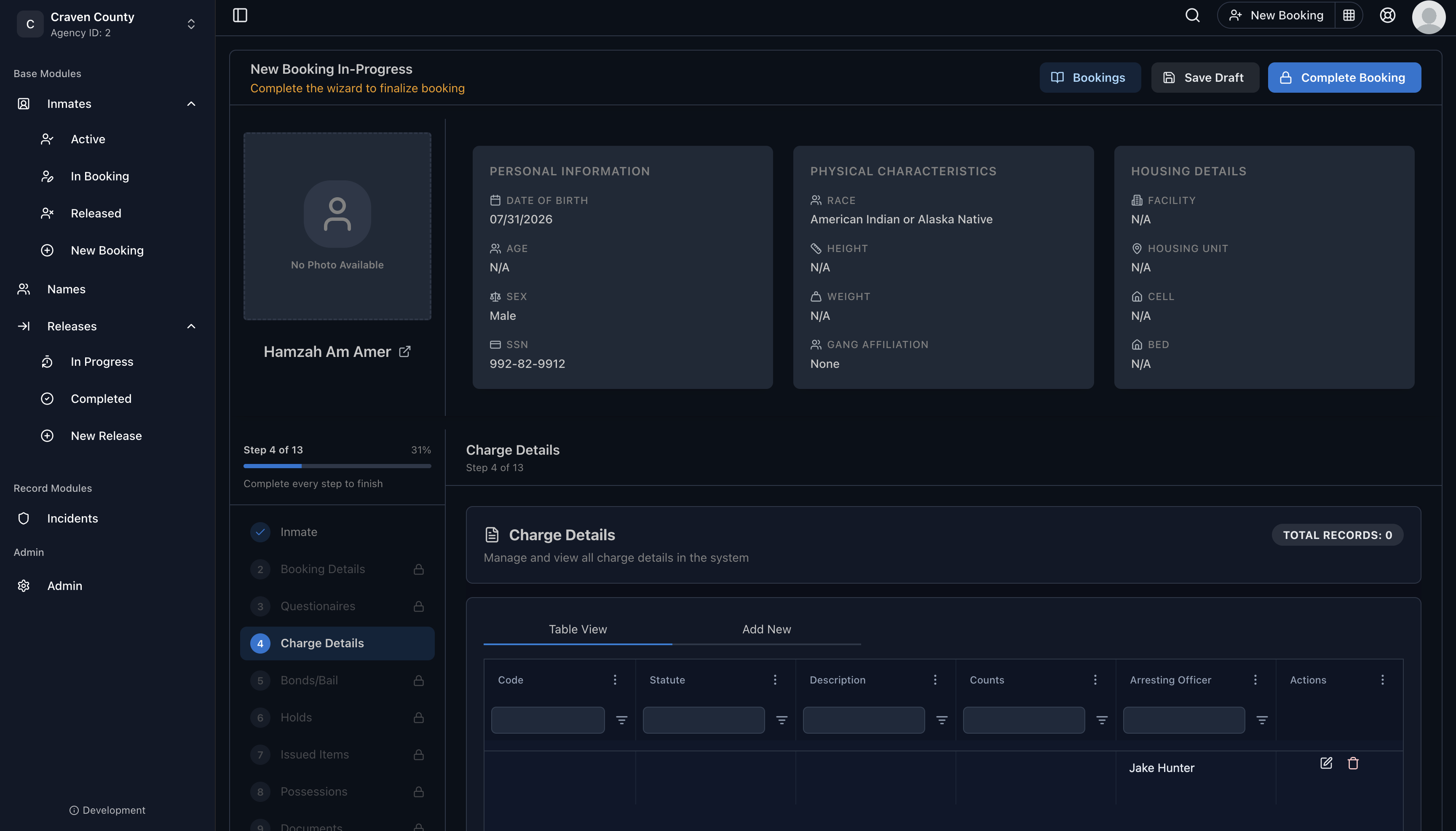 FourFront PSS booking wizard interface